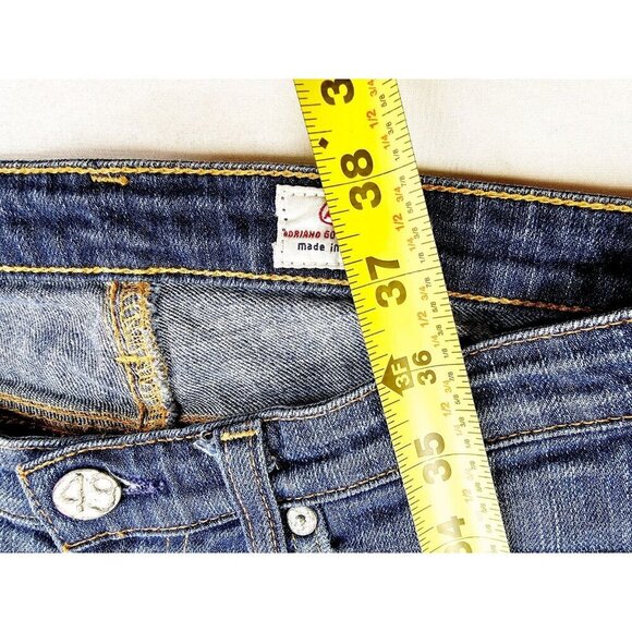 AG Adriano Goldschmied Size 25X31 Women's Belle Flare Blue Denim 5 Pocket Jeans - Picture 11 of 12